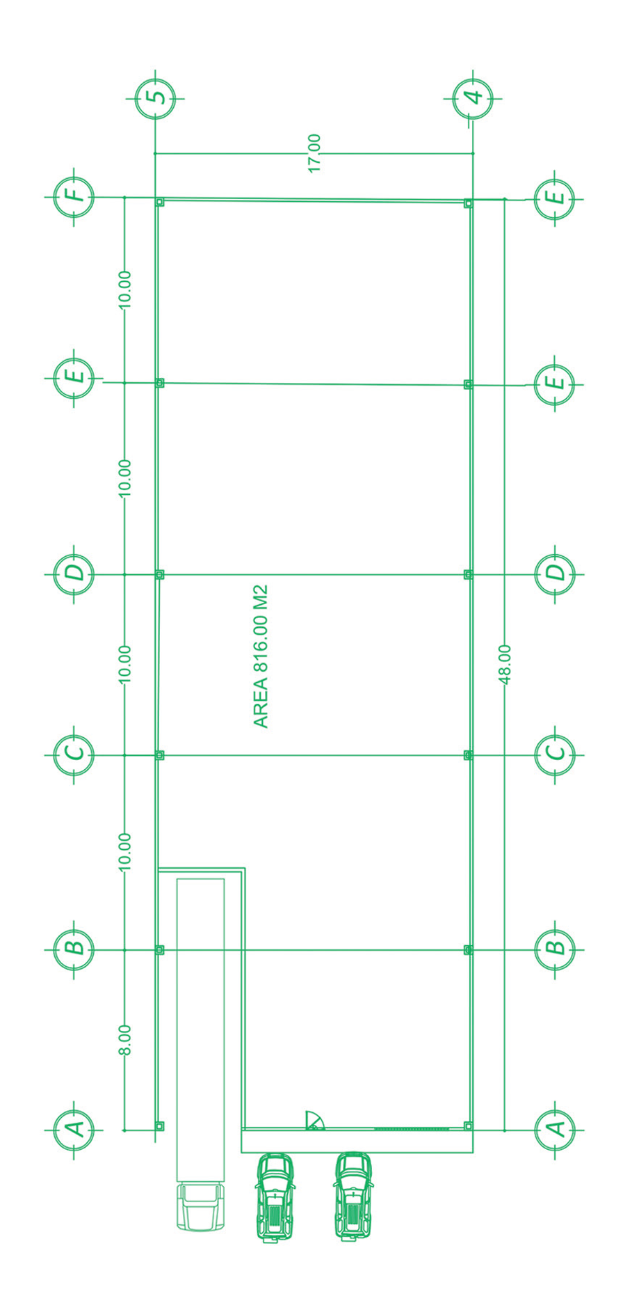 Plano de Bodega Tipo C (816 m²)